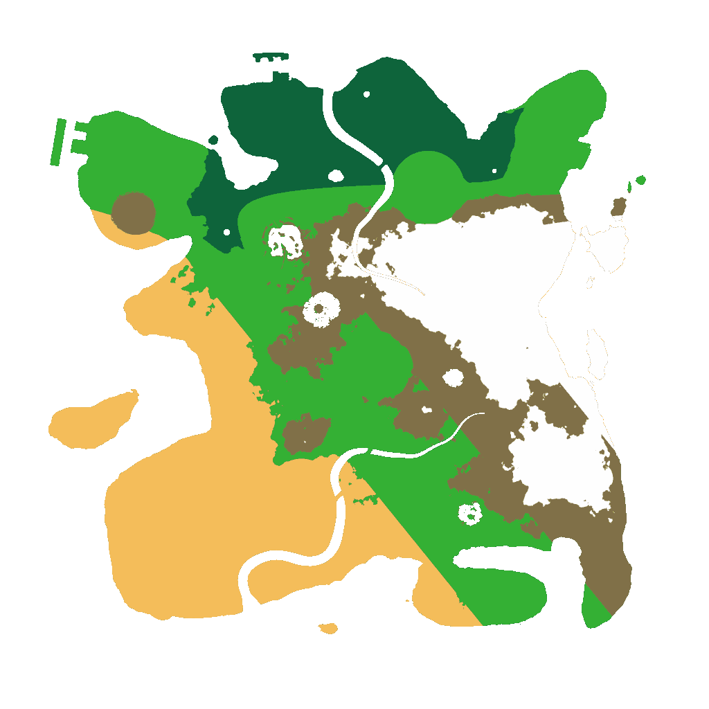 Biome Rust Map: Procedural Map, Size: 3000, Seed: 1337