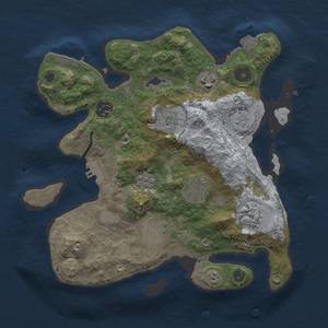 Thumbnail Rust Map: Procedural Map, Size: 3000, Seed: 1337, 14 Monuments