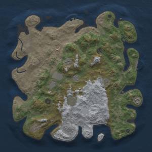 Thumbnail Rust Map: Procedural Map, Size: 4000, Seed: 88154575, 18 Monuments