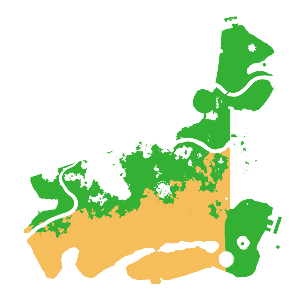 Biome Rust Map: Procedural Map, Size: 3550, Seed: 929655