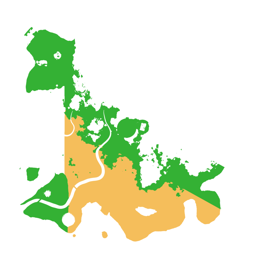 Biome Rust Map: Procedural Map, Size: 3550, Seed: 581076