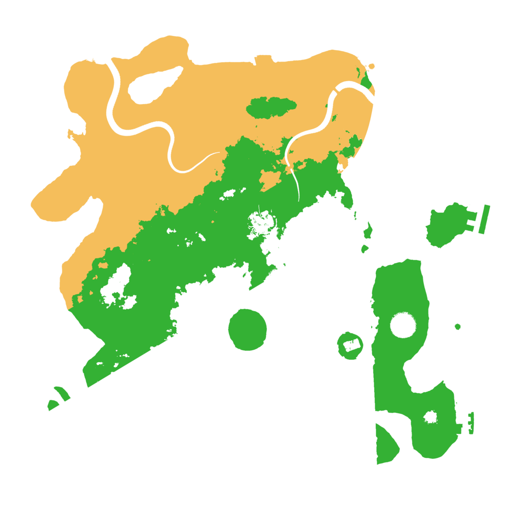 Biome Rust Map: Procedural Map, Size: 3550, Seed: 853298