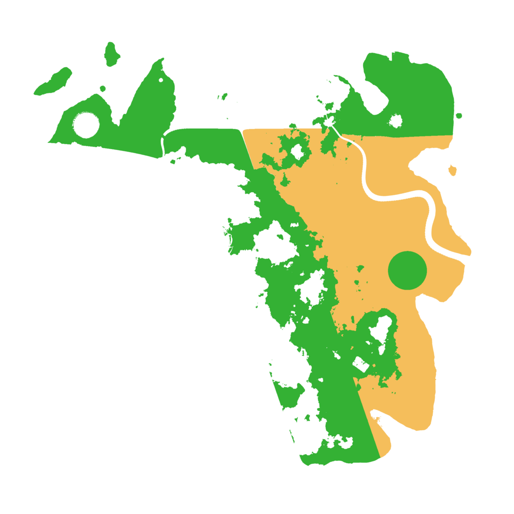 Biome Rust Map: Procedural Map, Size: 3500, Seed: 4537088