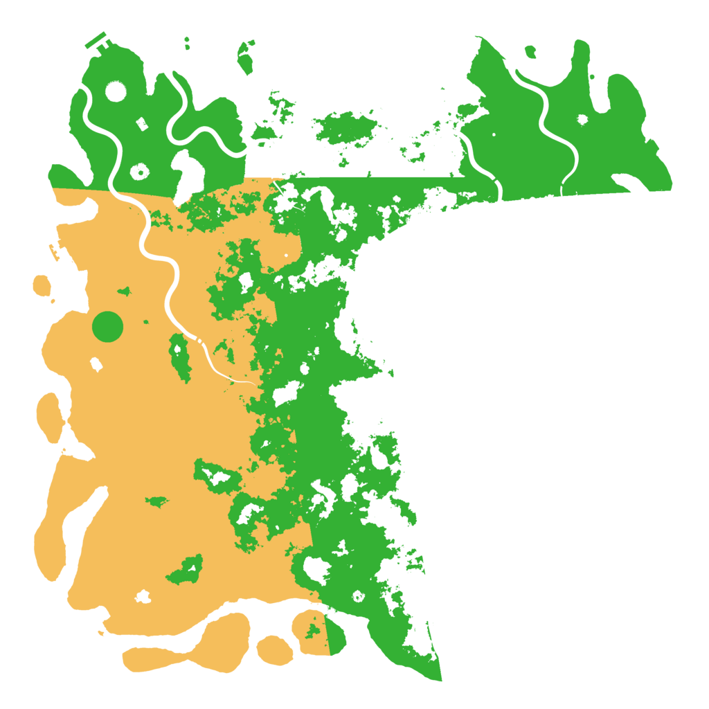 Biome Rust Map: Procedural Map, Size: 6000, Seed: 666999123