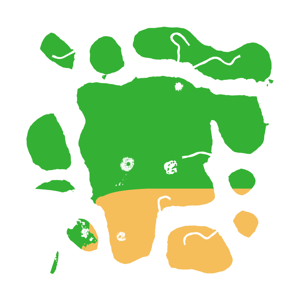 Biome Rust Map: Procedural Map, Size: 3200, Seed: 55732178