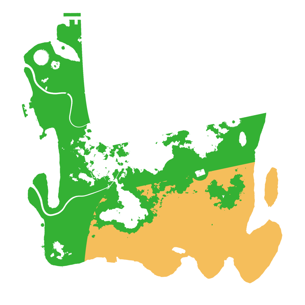 Biome Rust Map: Procedural Map, Size: 3500, Seed: 4631801