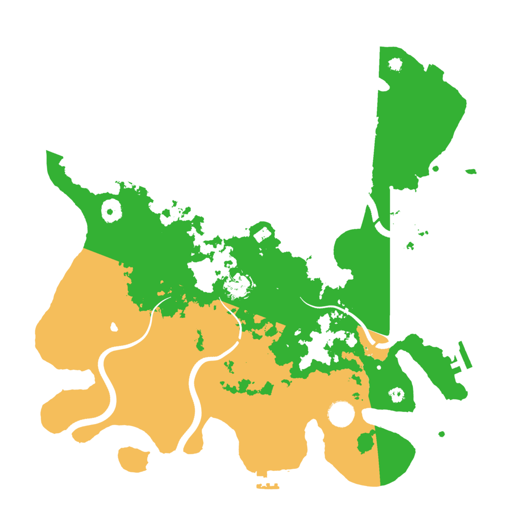 Biome Rust Map: Procedural Map, Size: 3500, Seed: 45256241