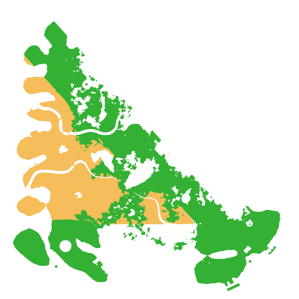 Biome Rust Map: Procedural Map, Size: 4500, Seed: 117282