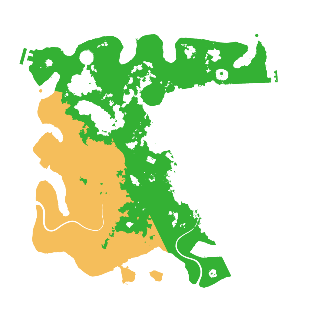 Biome Rust Map: Procedural Map, Size: 3800, Seed: 9153351