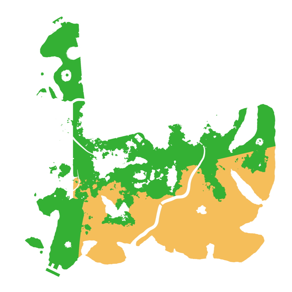 Biome Rust Map: Procedural Map, Size: 4000, Seed: 493877