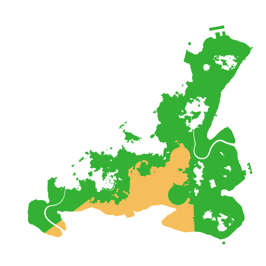 Biome Rust Map: Procedural Map, Size: 3550, Seed: 485038