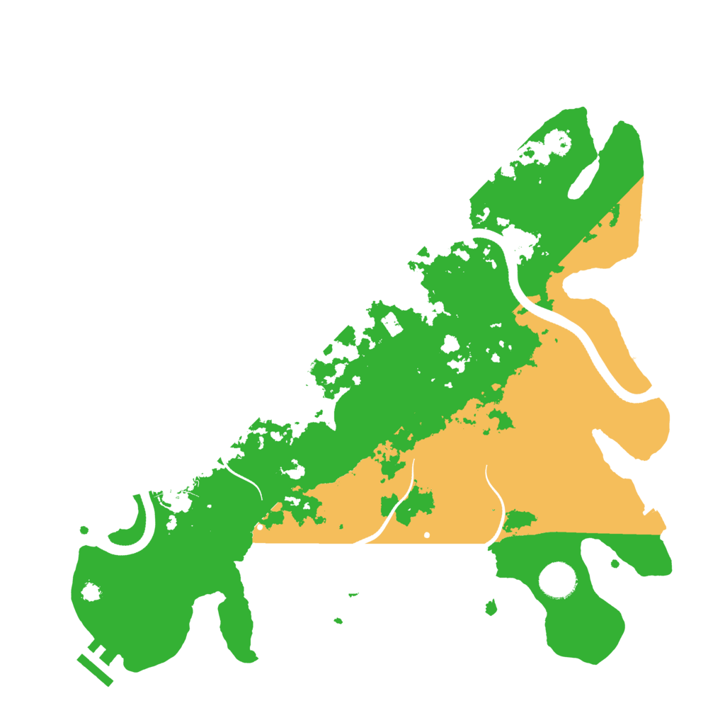 Biome Rust Map: Procedural Map, Size: 3500, Seed: 264057