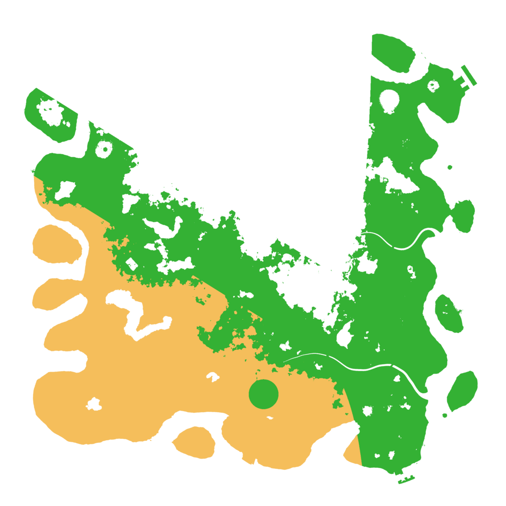 Biome Rust Map: Procedural Map, Size: 4500, Seed: 509384