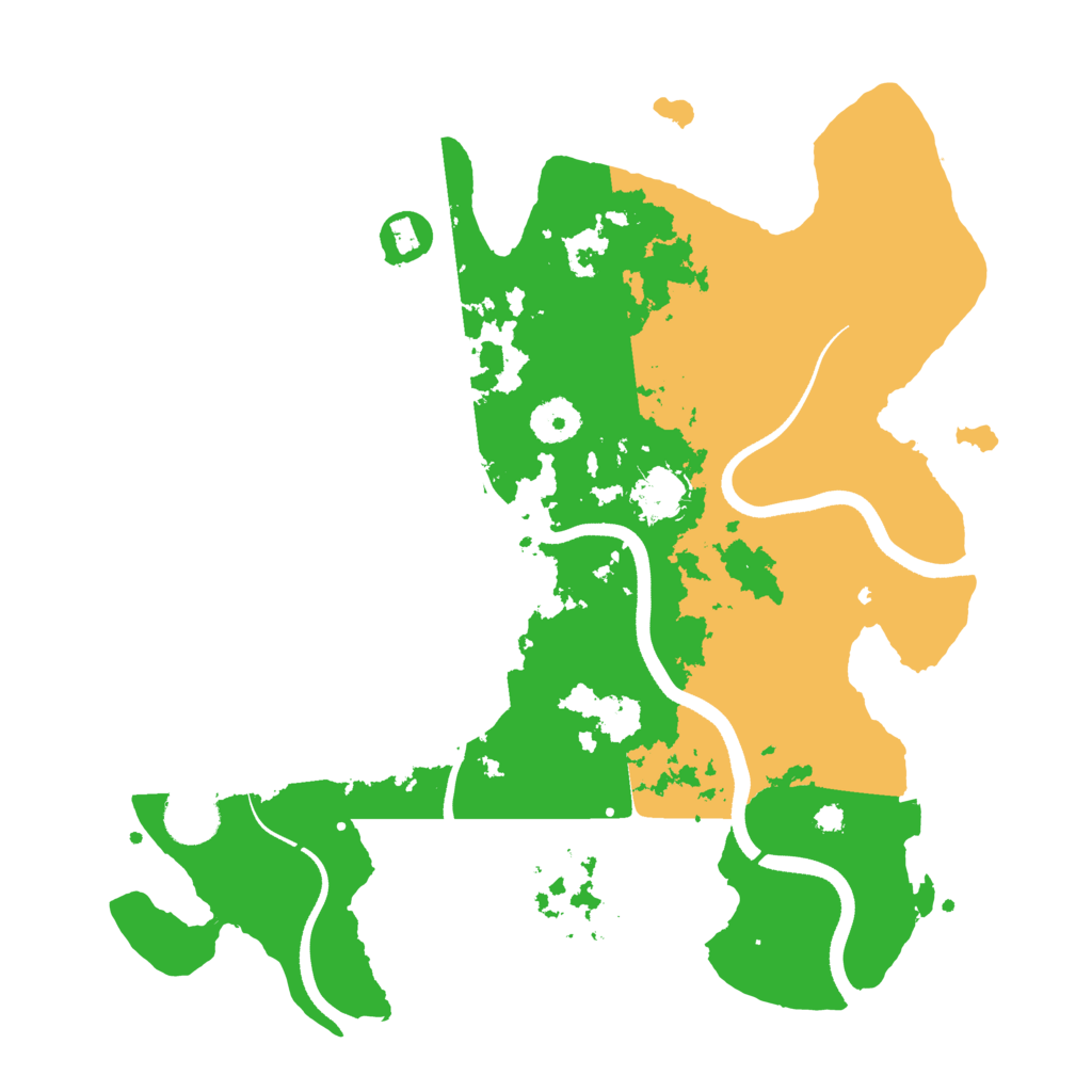 Biome Rust Map: Procedural Map, Size: 3500, Seed: 665820