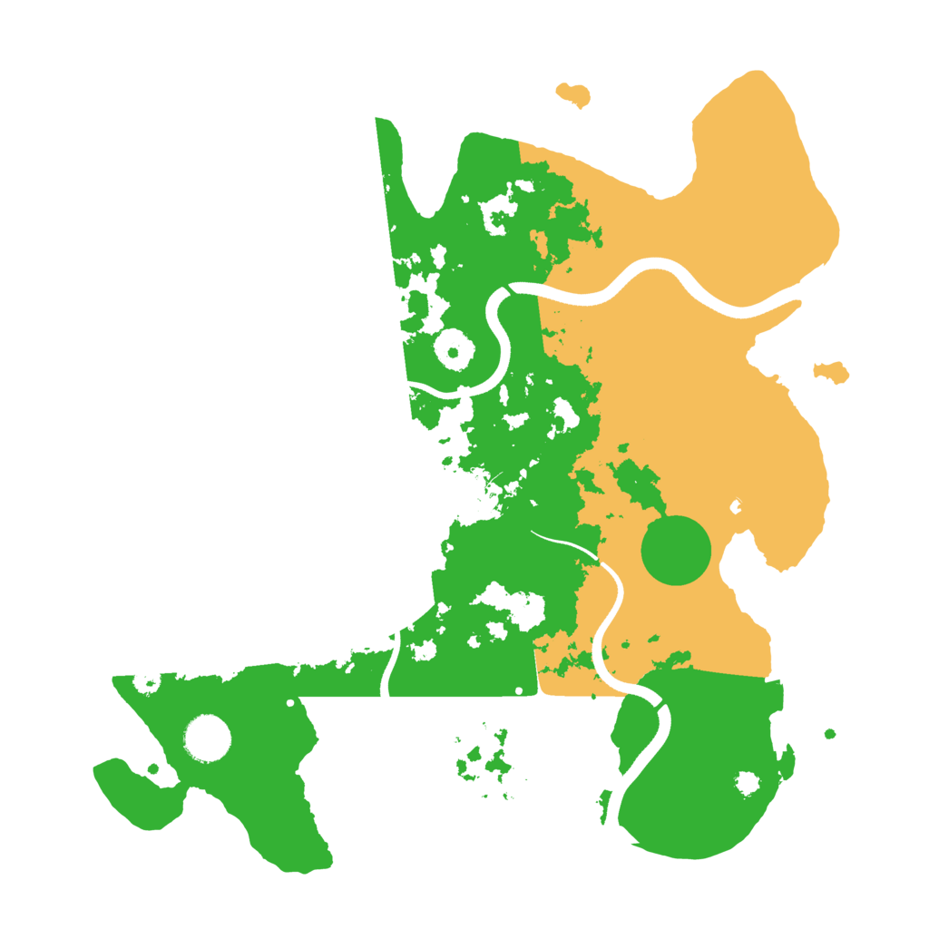 Biome Rust Map: Procedural Map, Size: 3500, Seed: 665820