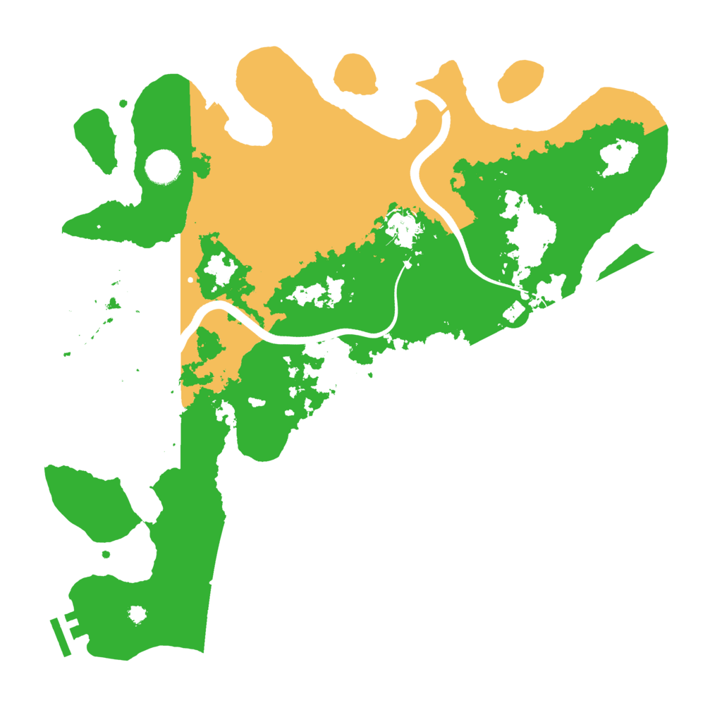 Biome Rust Map: Procedural Map, Size: 3676, Seed: 8000000
