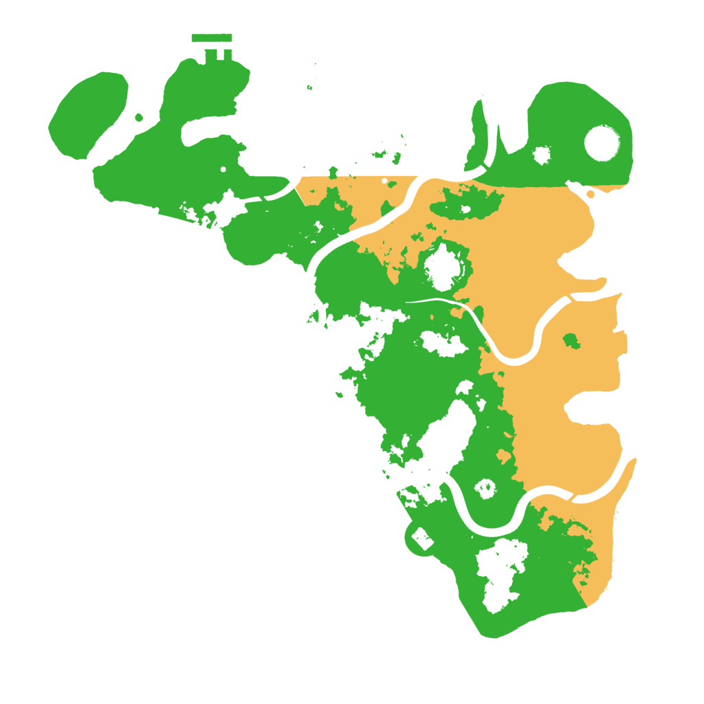 Biome Rust Map: Procedural Map, Size: 3550, Seed: 529094