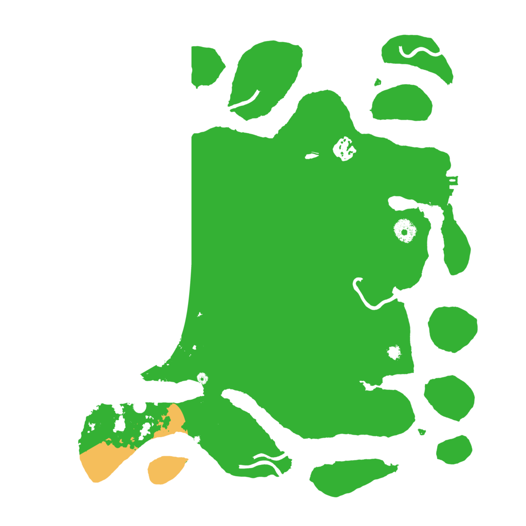 Biome Rust Map: Procedural Map, Size: 3550, Seed: 242604