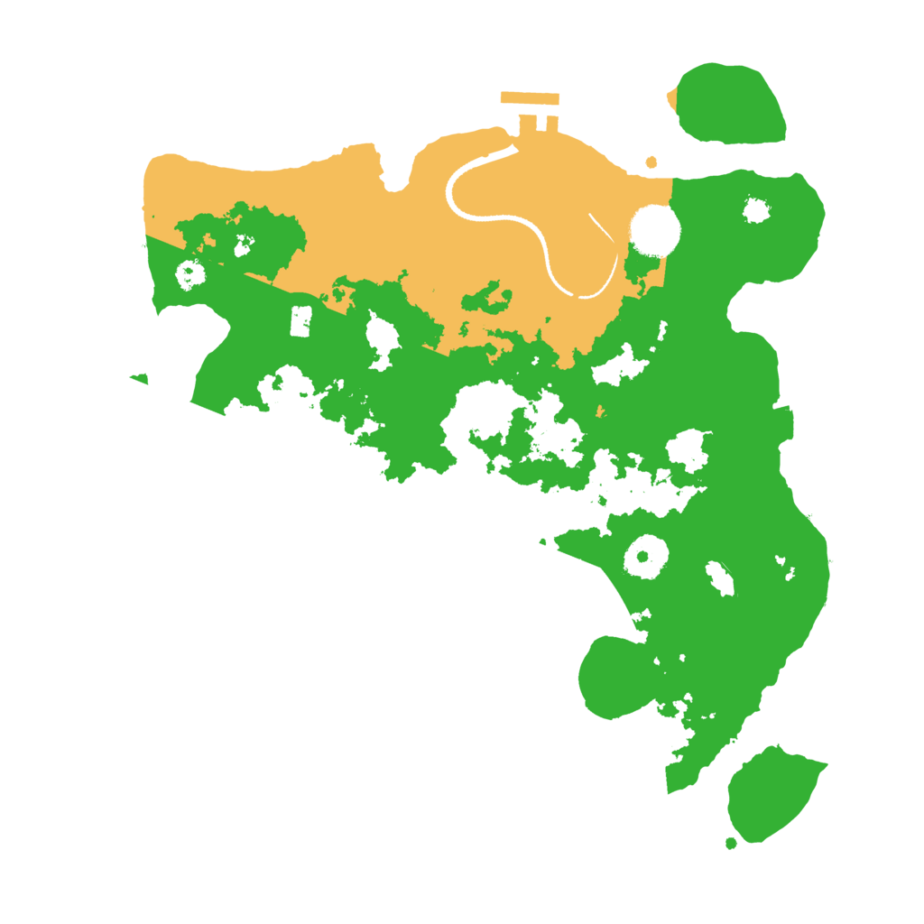 Biome Rust Map: Procedural Map, Size: 3200, Seed: 45678934