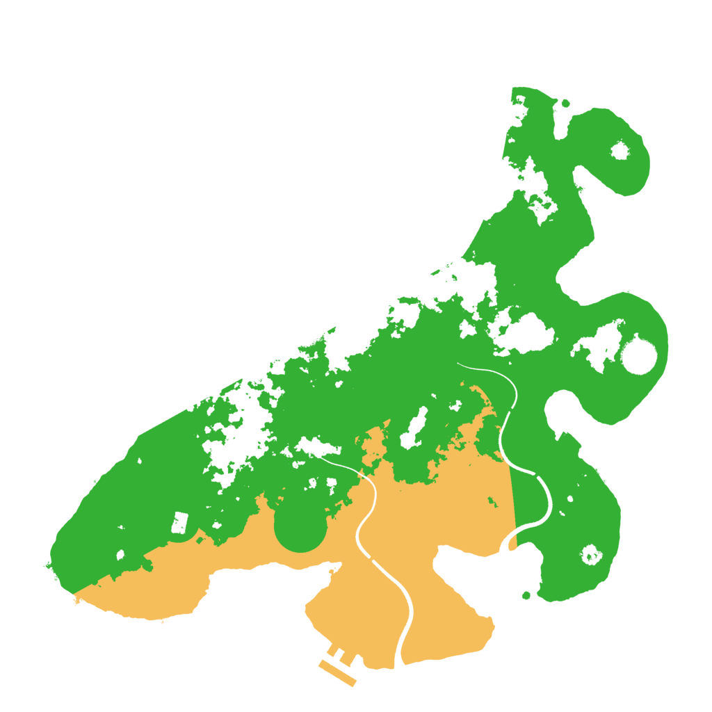 Biome Rust Map: Procedural Map, Size: 3550, Seed: 242941
