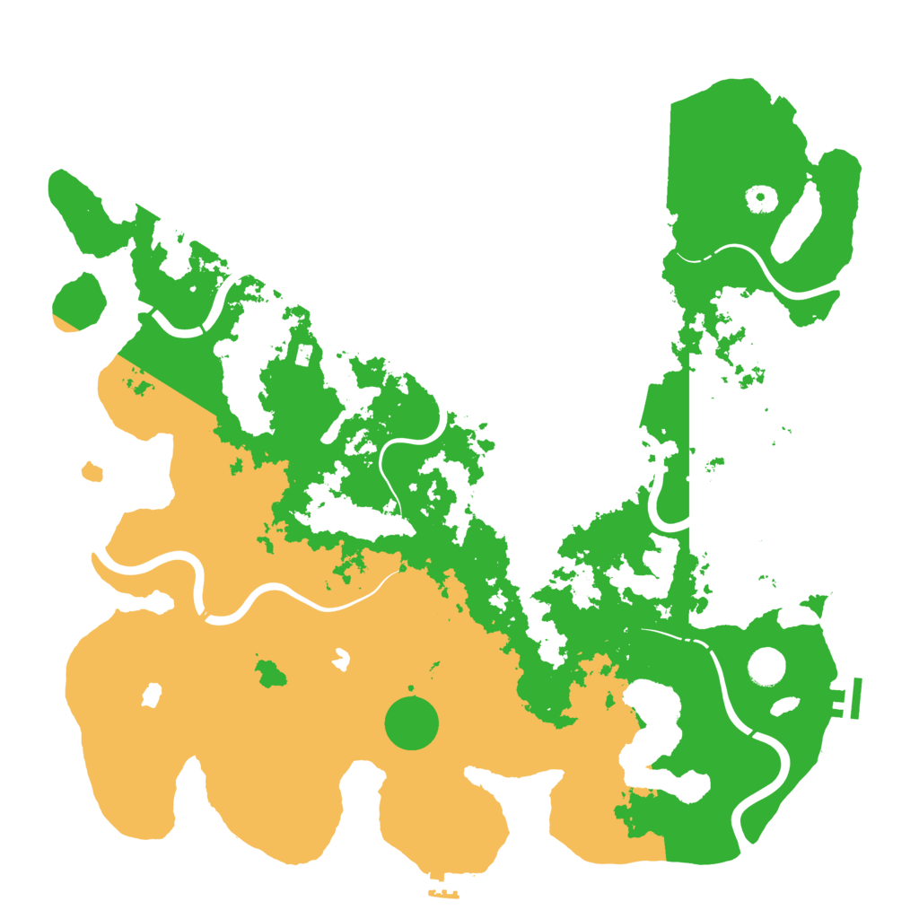 Biome Rust Map: Procedural Map, Size: 4500, Seed: 427980
