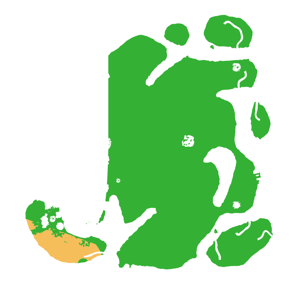 Biome Rust Map: Procedural Map, Size: 3550, Seed: 924616