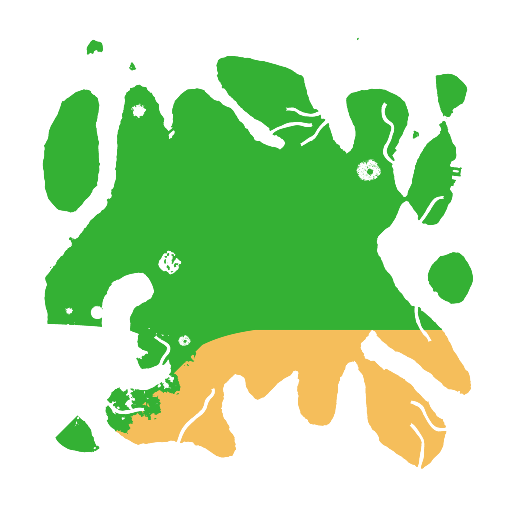 Biome Rust Map: Procedural Map, Size: 3500, Seed: 4892762