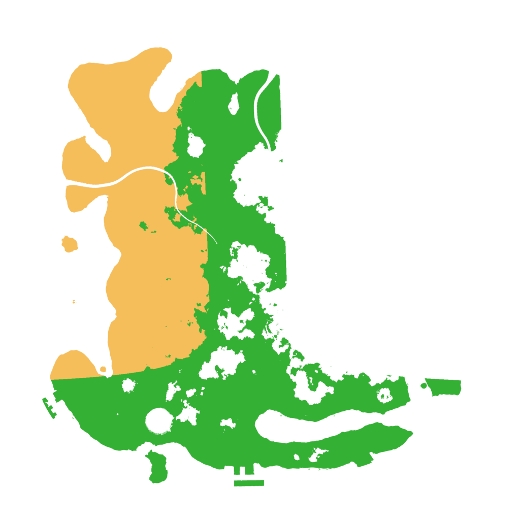 Biome Rust Map: Procedural Map, Size: 3500, Seed: 94537763