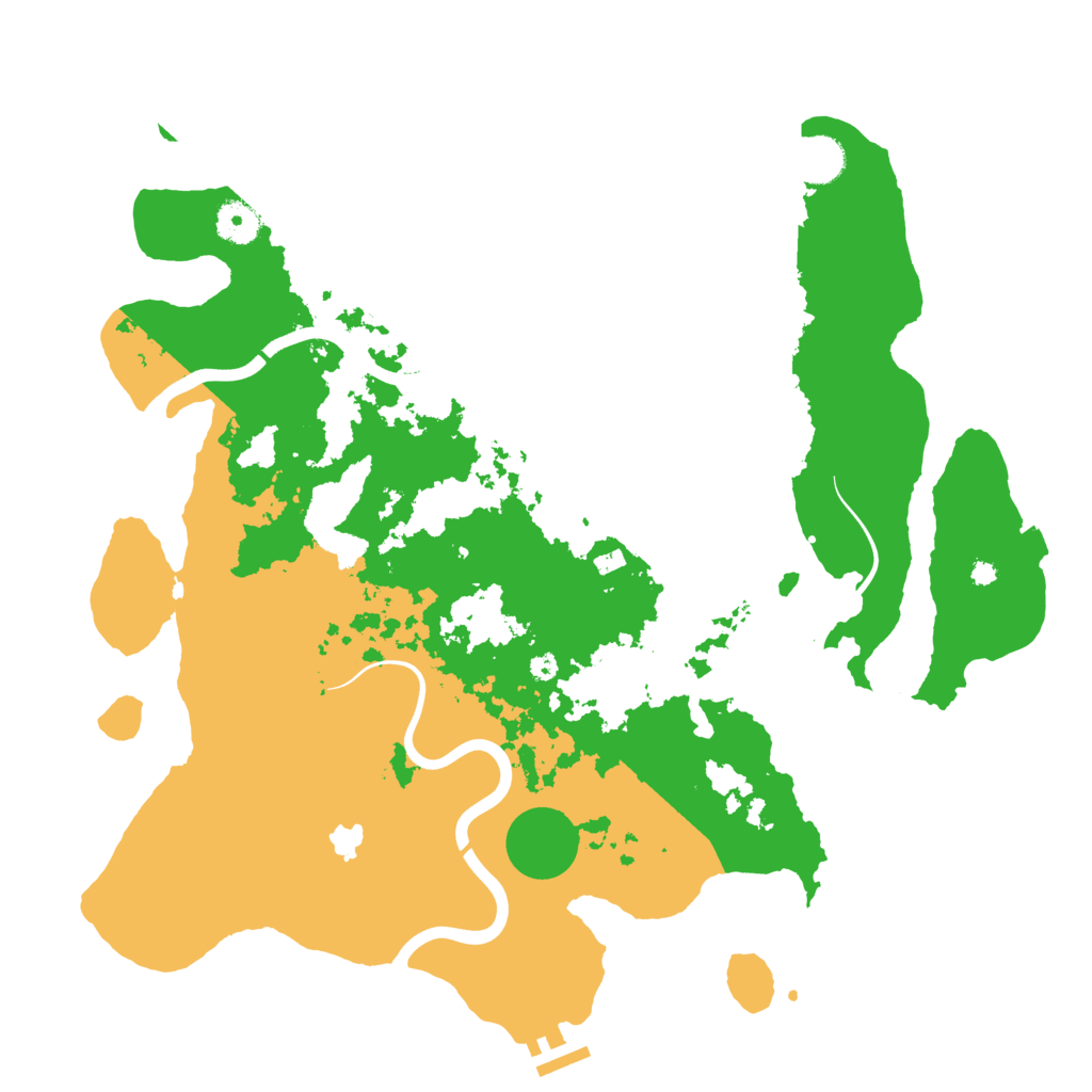 Biome Rust Map: Procedural Map, Size: 4000, Seed: 168578