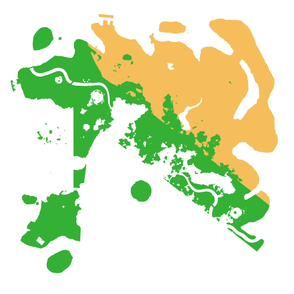 Biome Rust Map: Procedural Map, Size: 4000, Seed: 2500000