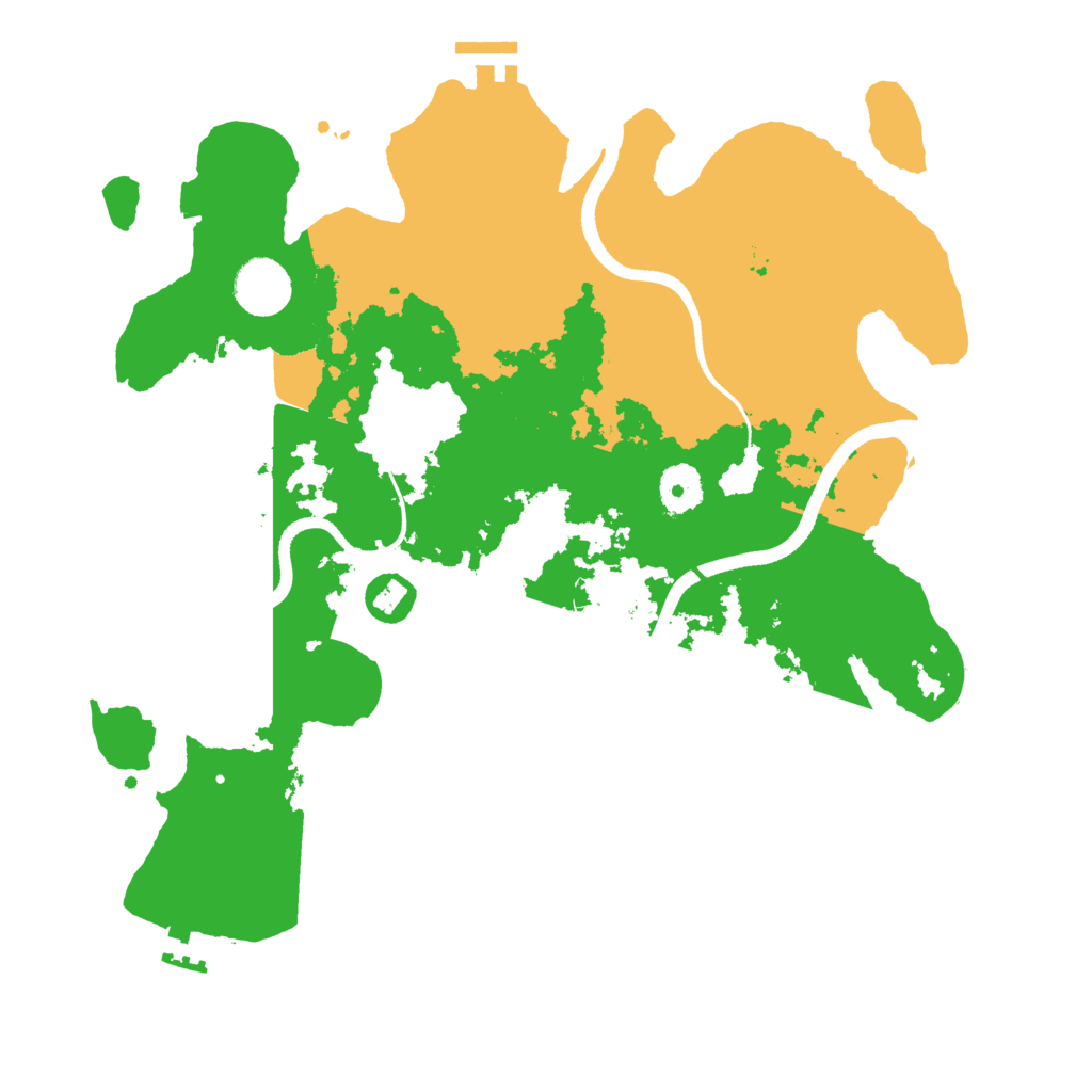 Biome Rust Map: Procedural Map, Size: 3550, Seed: 155861