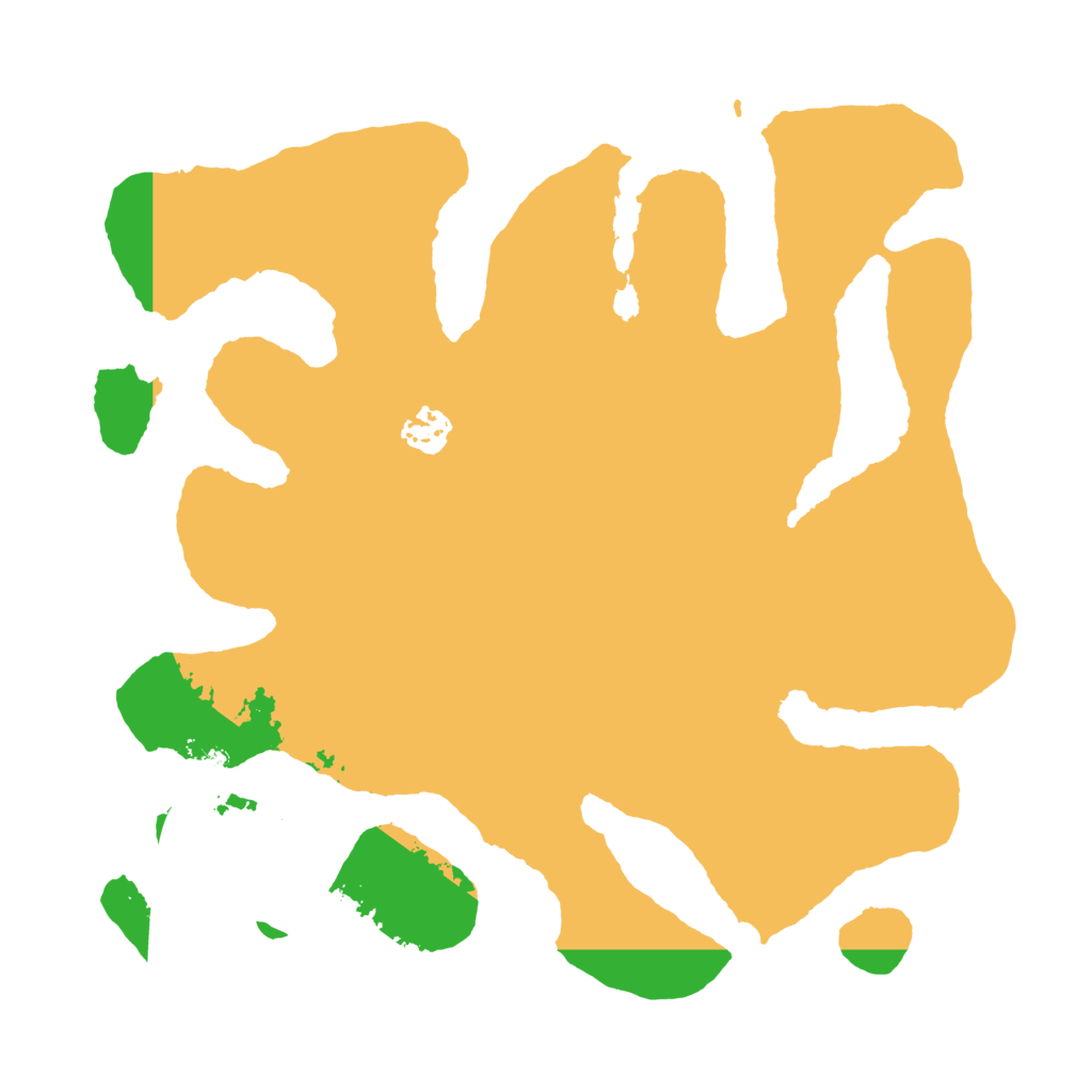 Biome Rust Map: Barren, Size: 3500, Seed: 1134251