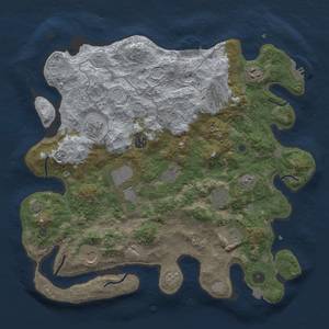 Thumbnail Rust Map: Procedural Map, Size: 4000, Seed: 48, 18 Monuments