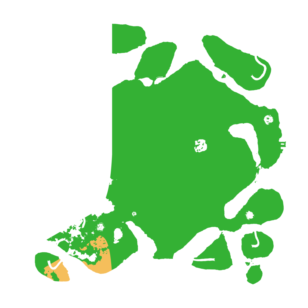 Biome Rust Map: Procedural Map, Size: 3500, Seed: 4879912