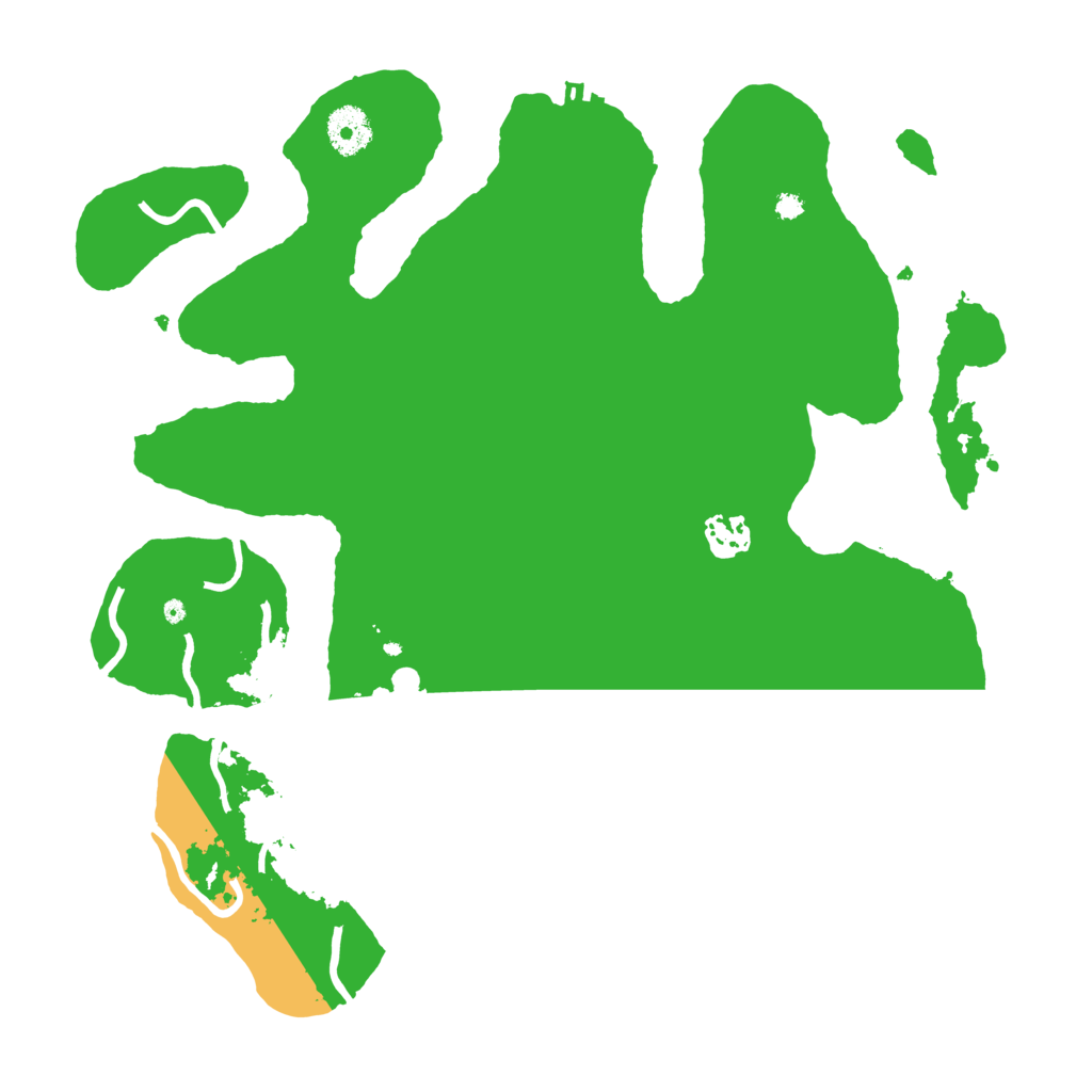 Biome Rust Map: Procedural Map, Size: 3550, Seed: 199747