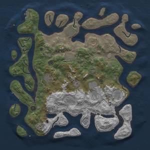 Thumbnail Rust Map: Procedural Map, Size: 4500, Seed: 63745908, 19 Monuments