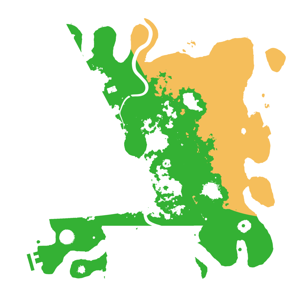 Biome Rust Map: Procedural Map, Size: 3550, Seed: 668914