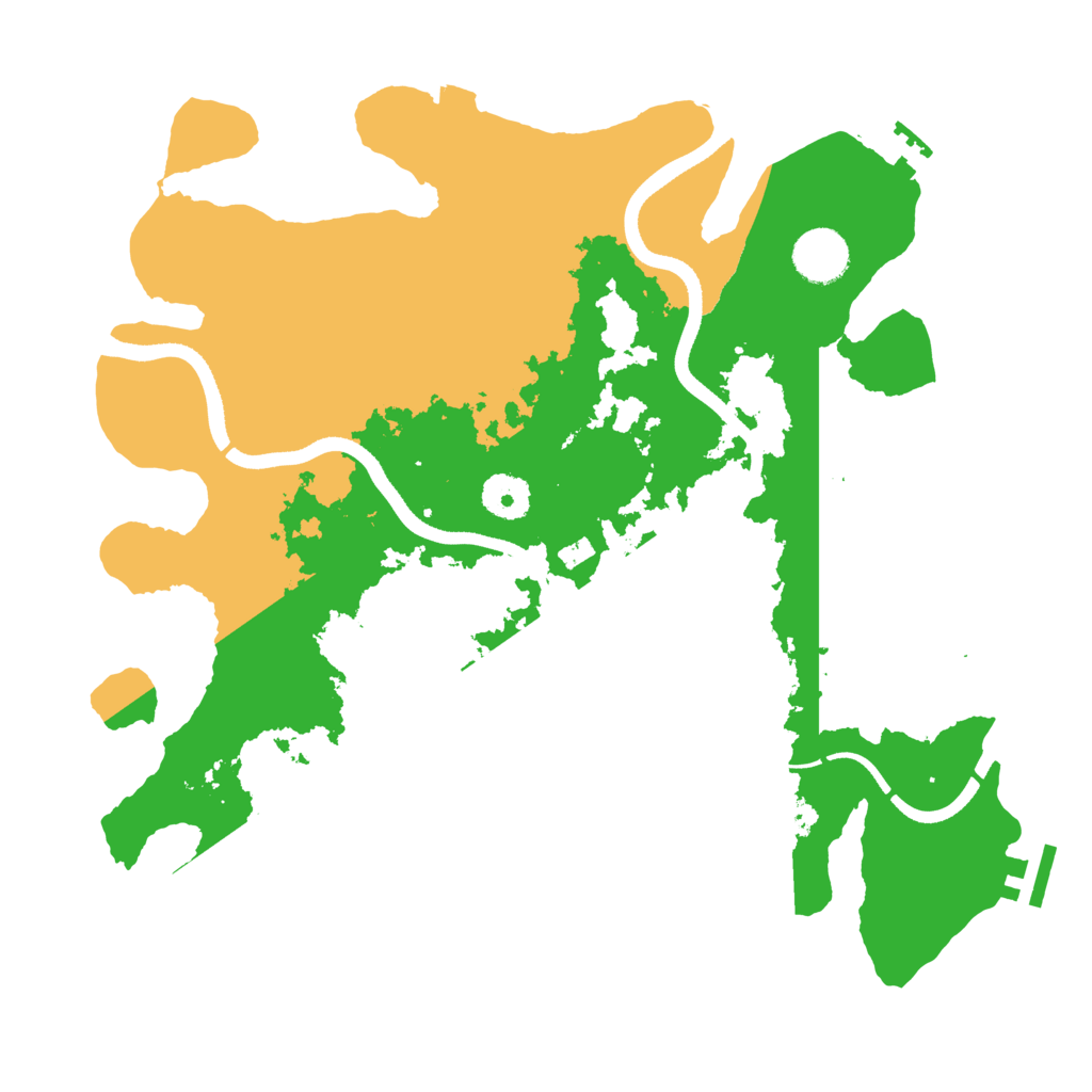 Biome Rust Map: Procedural Map, Size: 3500, Seed: 2398