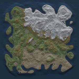 Thumbnail Rust Map: Procedural Map, Size: 4500, Seed: 69, 17 Monuments