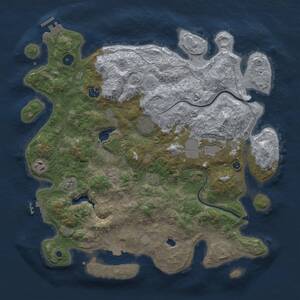 Thumbnail Rust Map: Procedural Map, Size: 4000, Seed: 28, 11 Monuments