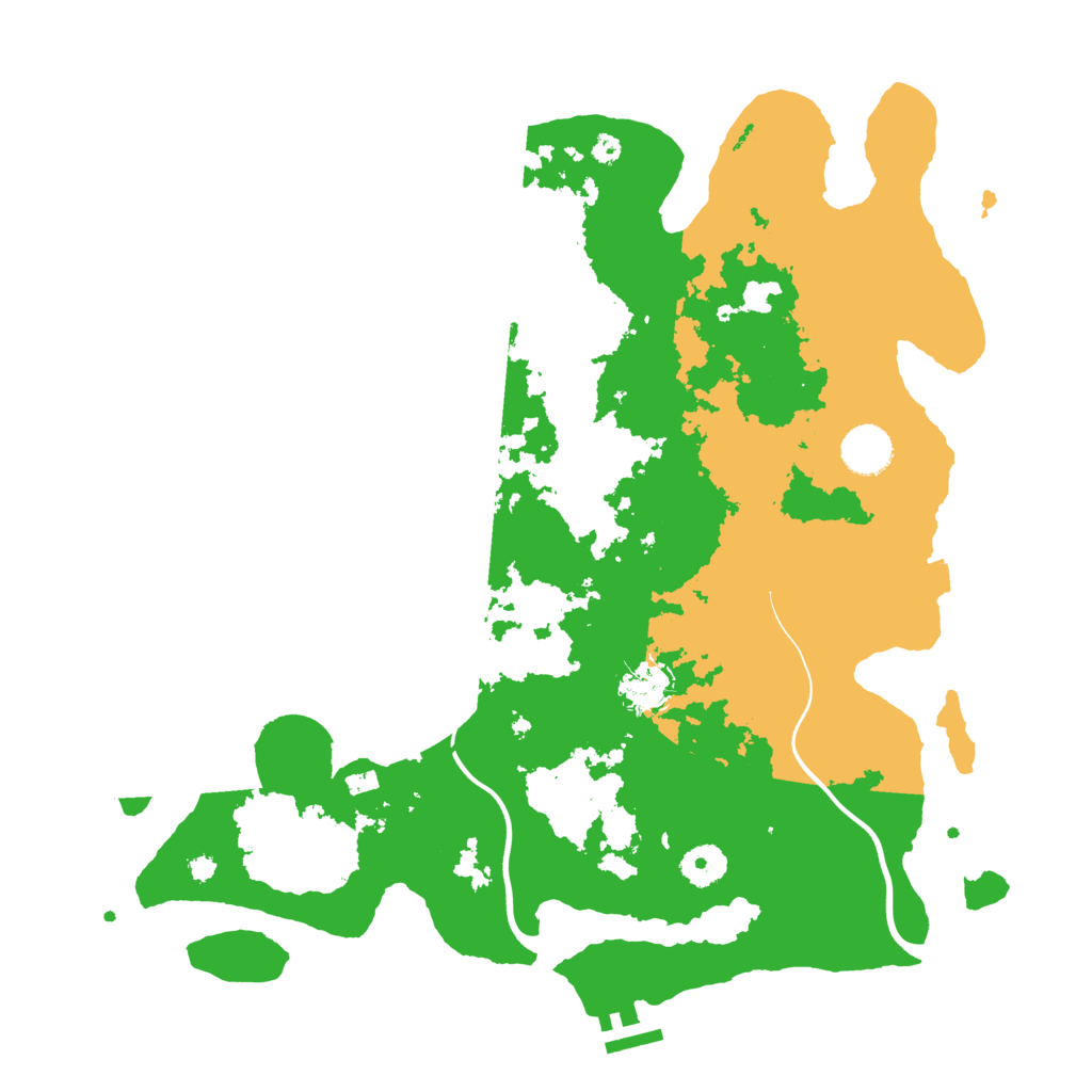 Biome Rust Map: Procedural Map, Size: 3800, Seed: 2211993