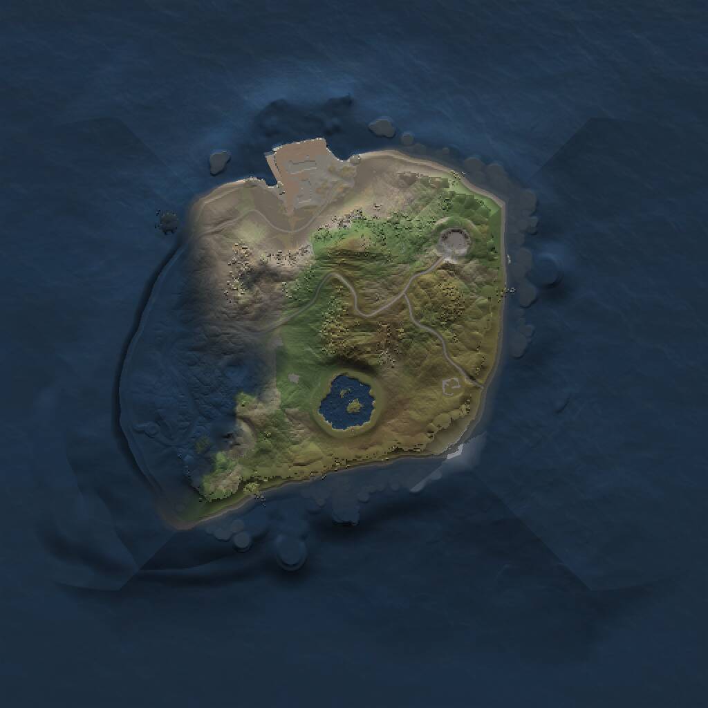 Rust Map: Procedural Map, Size: 1337, Seed: 2900, 1 Monuments