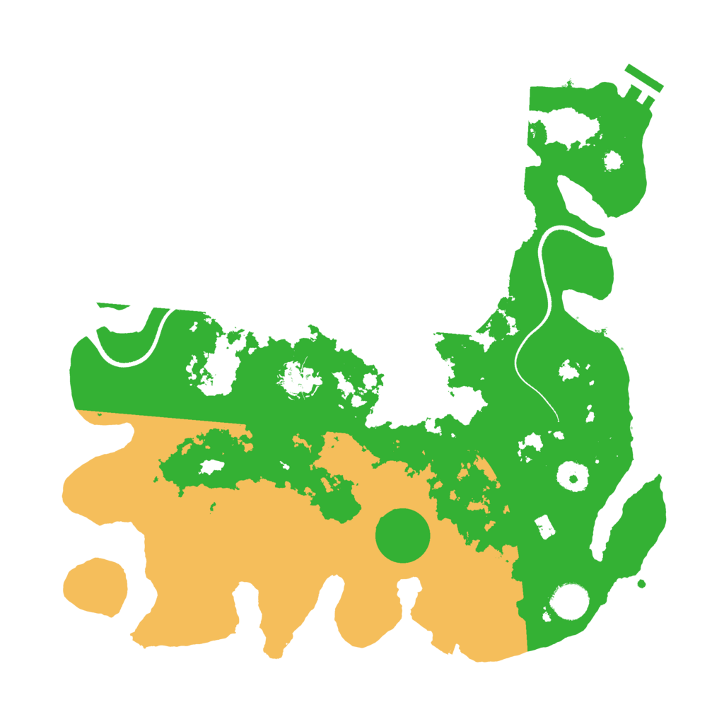 Biome Rust Map: Procedural Map, Size: 3500, Seed: 4105625