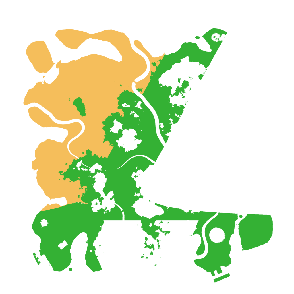 Biome Rust Map: Procedural Map, Size: 3550, Seed: 590054