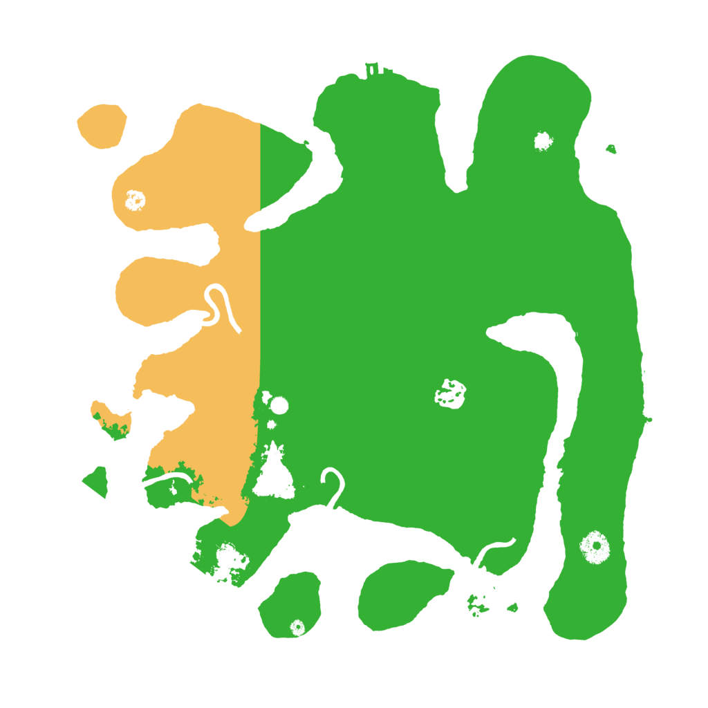 Biome Rust Map: Procedural Map, Size: 3500, Seed: 754464