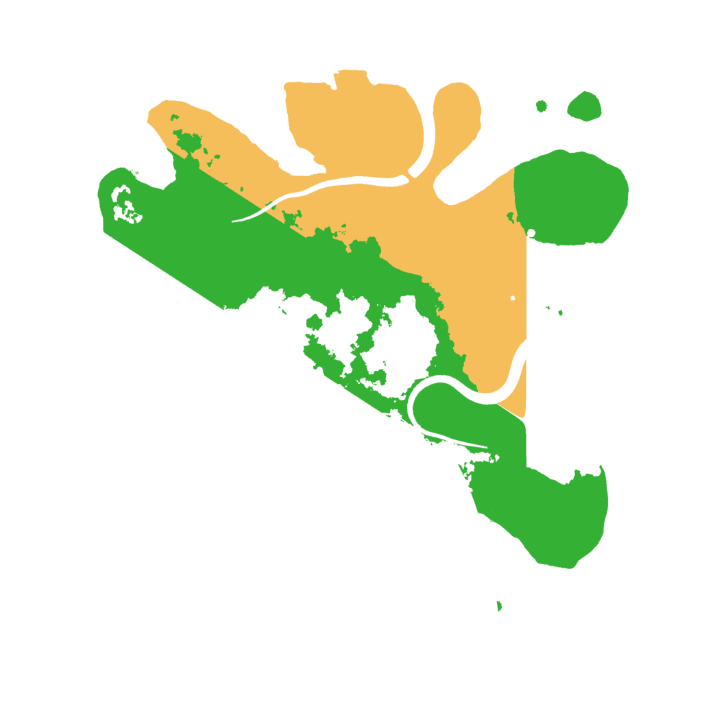 Biome Rust Map: Procedural Map, Size: 2500, Seed: 202986785