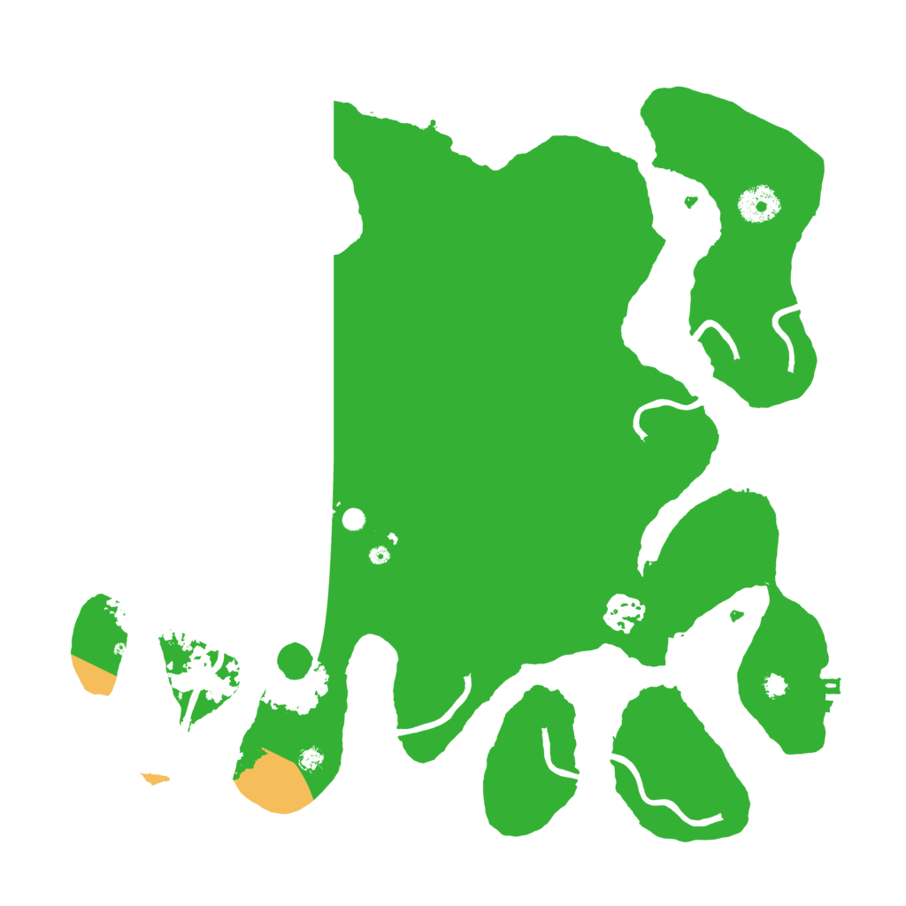 Biome Rust Map: Procedural Map, Size: 3500, Seed: 394343567