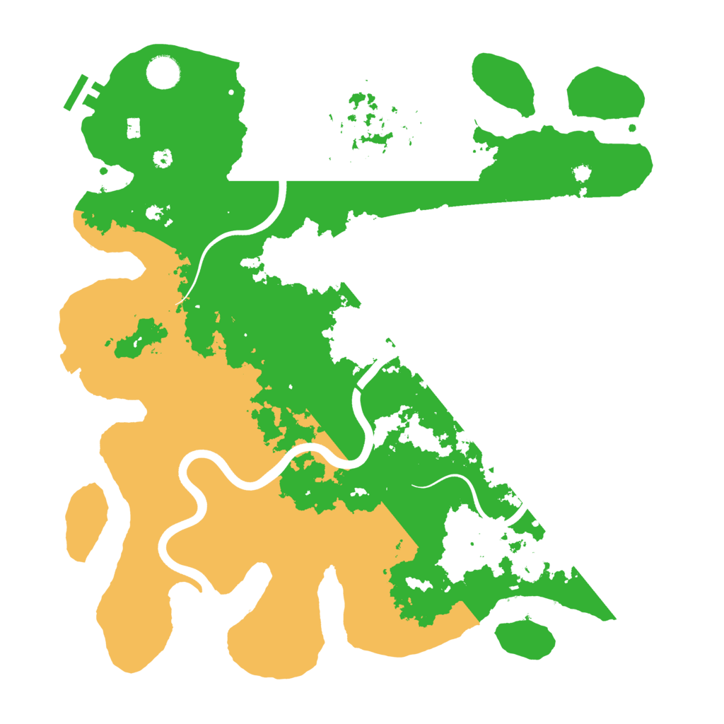 Biome Rust Map: Procedural Map, Size: 3800, Seed: 848859381