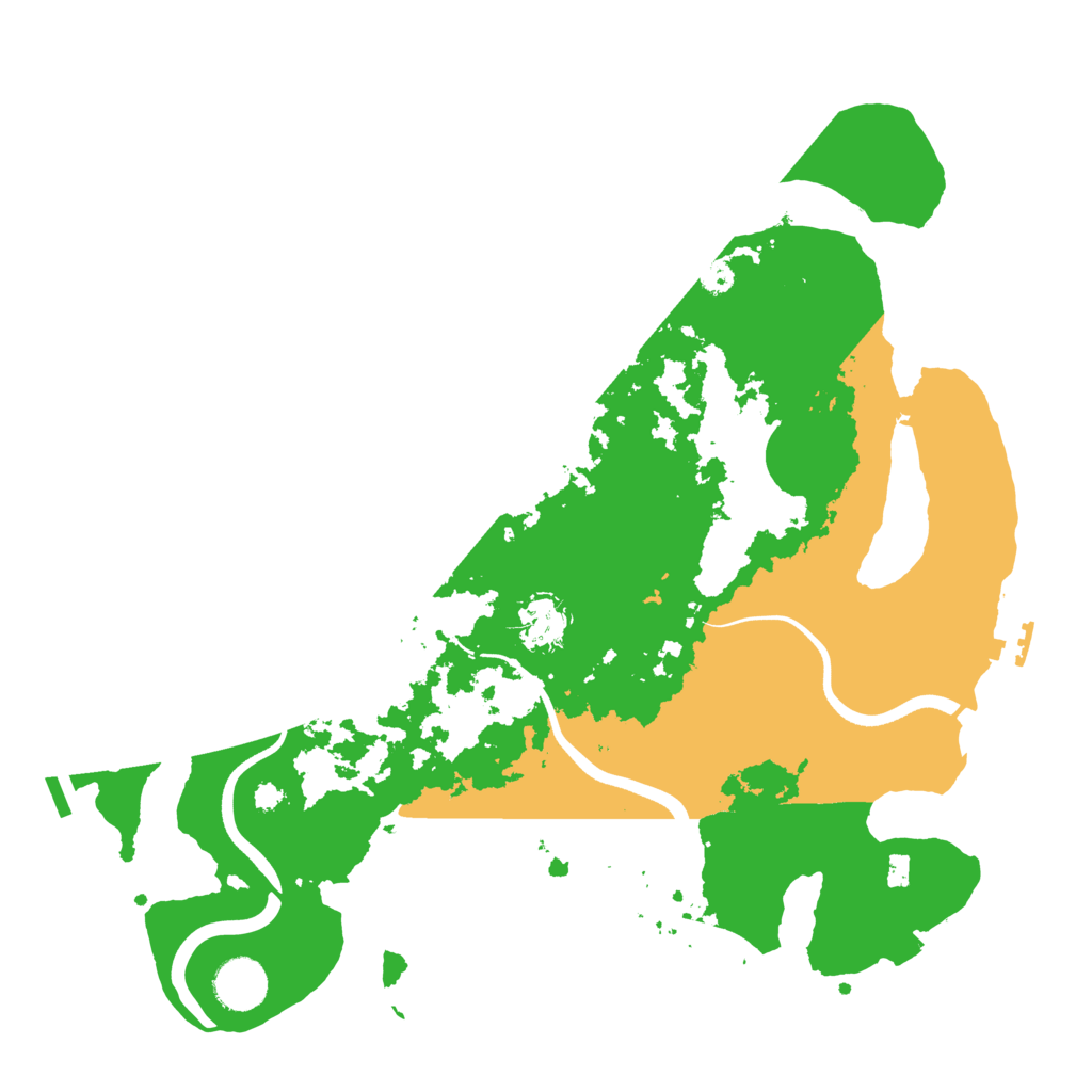 Biome Rust Map: Procedural Map, Size: 3600, Seed: 1235168097