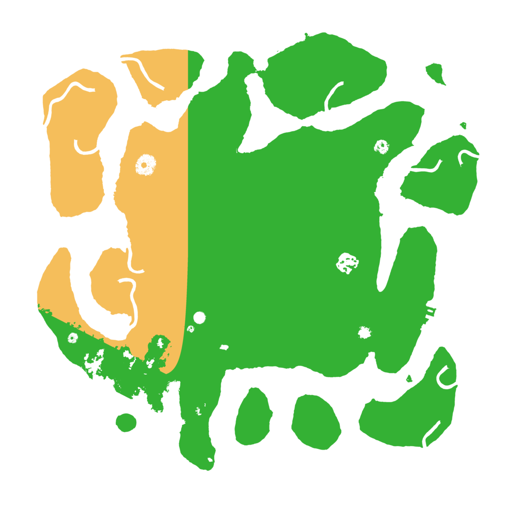 Biome Rust Map: Procedural Map, Size: 3700, Seed: 3